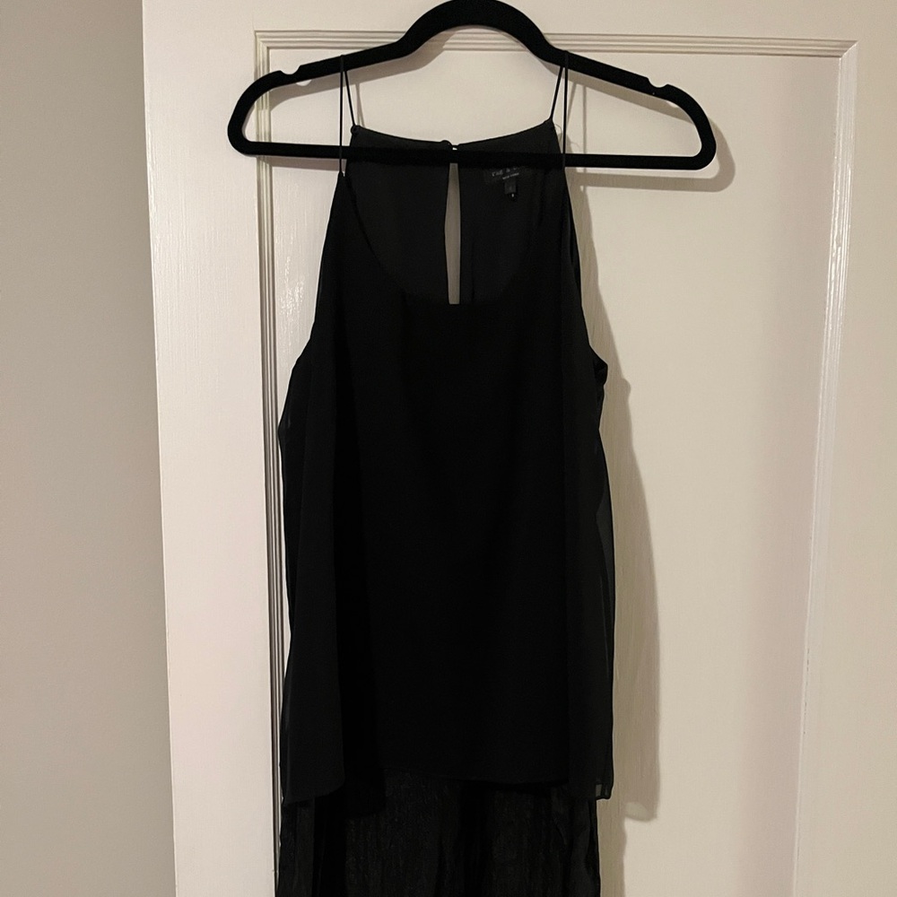 RAG & BONE elegant black drop waist dress